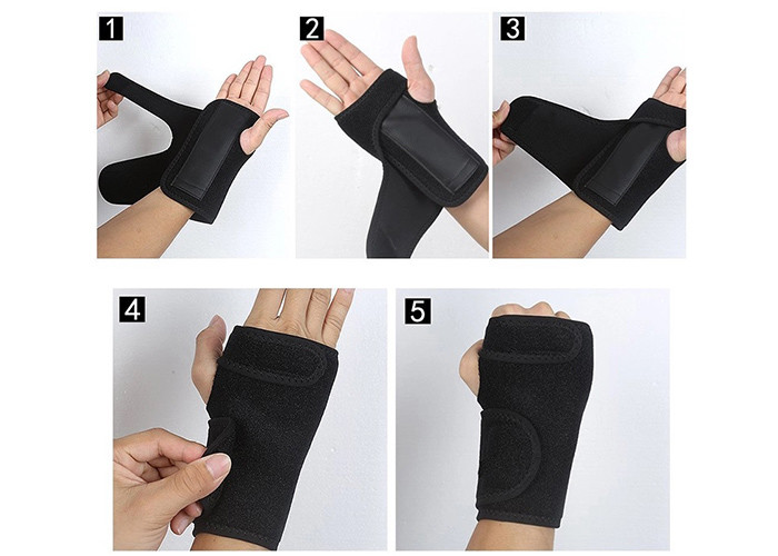 Lightweight Neoprene Wrist Support Brace , Left Hand Wrist Splint For Men / Women