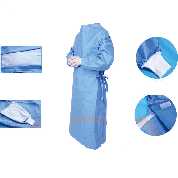 Surgical ANSI AAMI 42GSM Disposable Isolation Gown