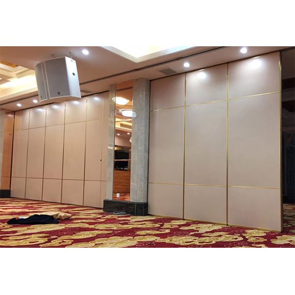 50dB 65mm Board Foldable Wood Partition Wall Aluminum Frame