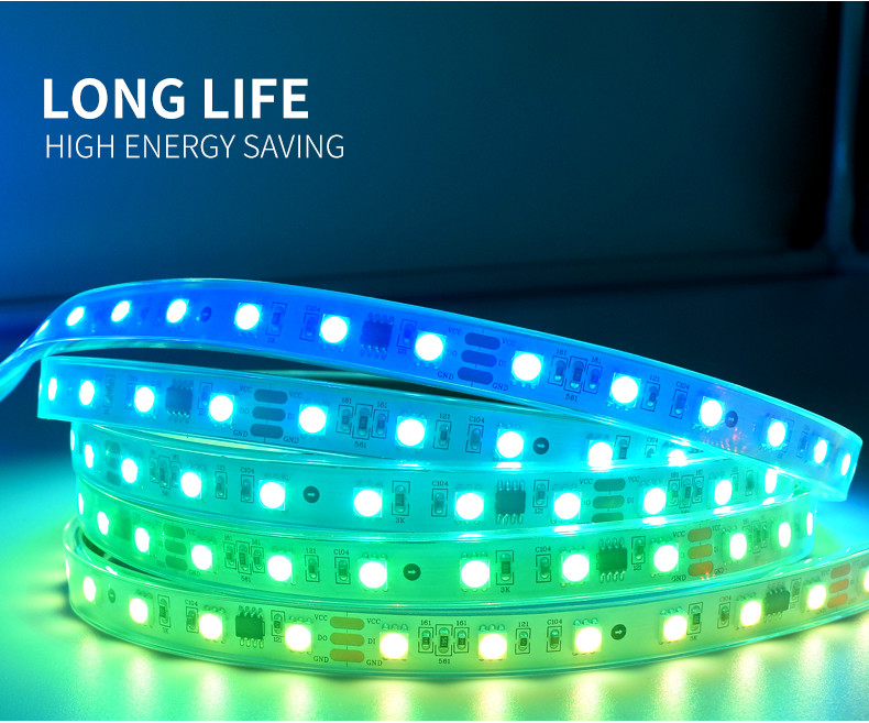 China 1903IC Remote Control IP68 12W LED Magic Strip Light on sale