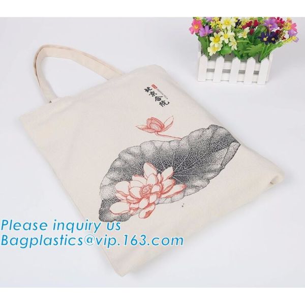 Handed long handle heavy duty cotton canvas tote bag,eco-friendly fashion custom logo market duffle white organic cotton