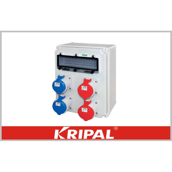 Quality IP44 Temporary Power Distribution Electric Socket Box AC 400V for sale