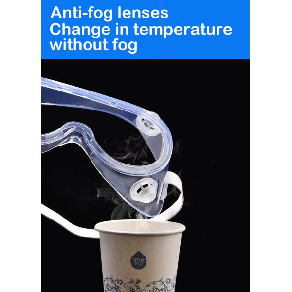 PVC Body Eye Protection Goggles , Lightweight Anti Dust Safety Glasses