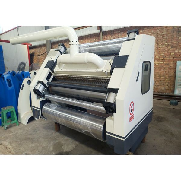 1600mm 60-80m / Min Corrugated Cardboard Making Machine Paperboard Single Facer Line