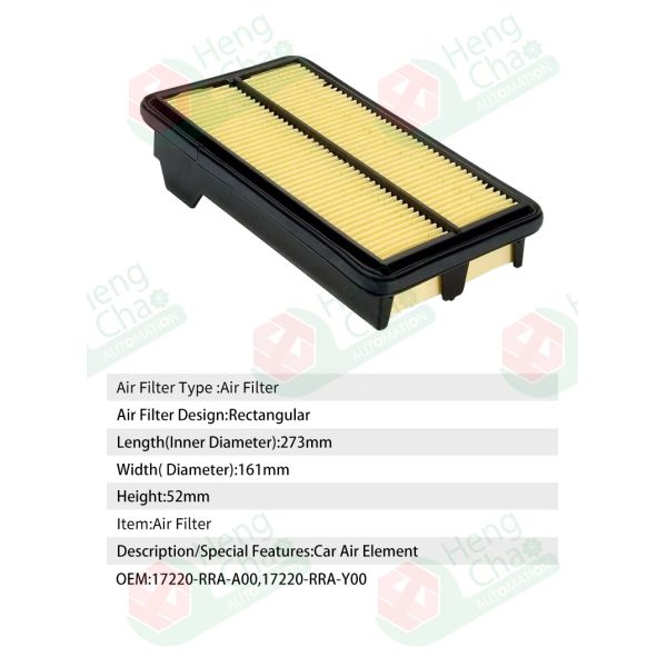 Optimize Air Filtration With Regular Replacement Auto Air Filters OEM 17220-RRA-A00 17220-RRA-Y00