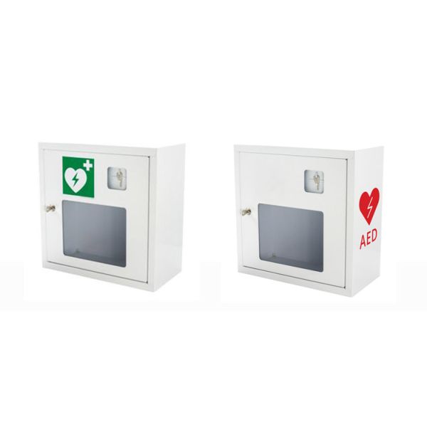 Lockable AED Cabinet / AED Wall Box 370x370x170mm With Emergency Key
