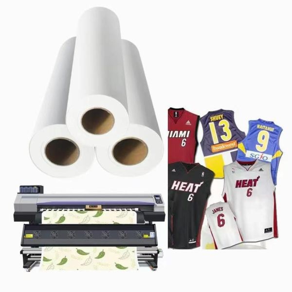 Fast Dry Roll Textile Printing Dye Heat Transfer Sublimation Paper 300g-120g for textile