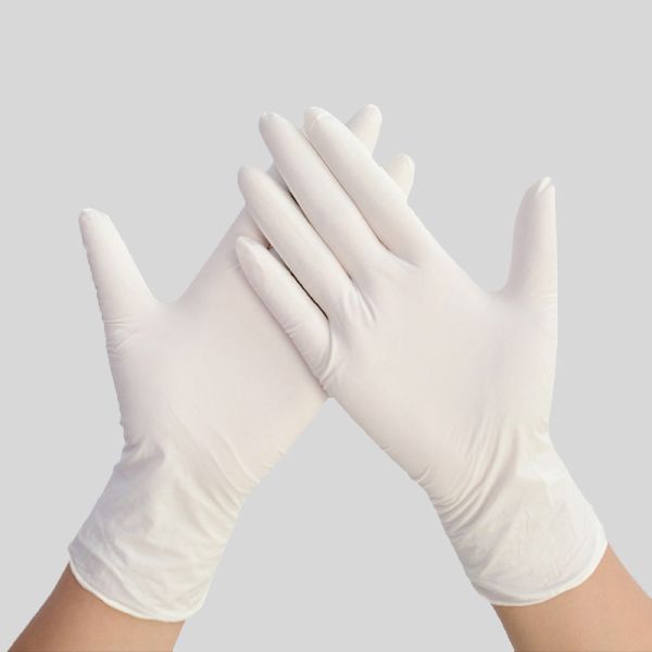 Laboratory Antismash Latex Powder Free Disposable Gloves S XL