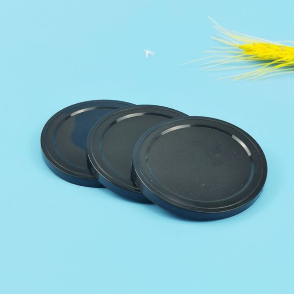 52mm Diameter 202# PE Plastic Lids Regular Mouth Tin Can Cover
