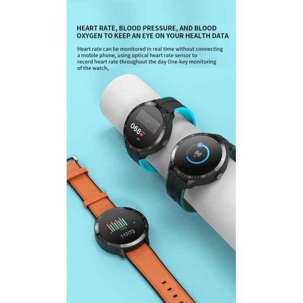 1.28 Inch TFT Health Monitoring Smartwatch Sedentary Reminder 200mAh Alarm Clock