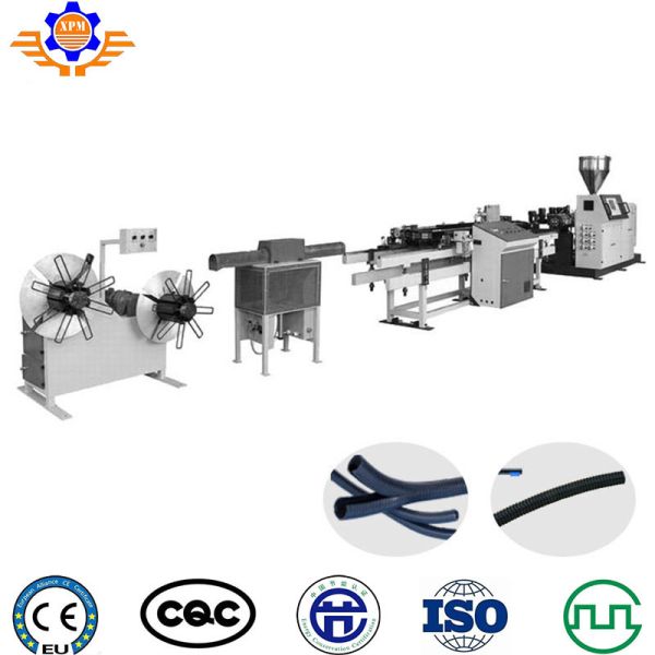 PVC Corrugated Pipe Making Machine Electric Sheath Flexible Hose Line