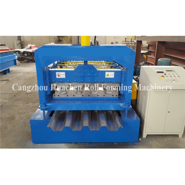 Material thickness 0.6 to 1.5mm deck floor roll forming machine total weight about 8 tons