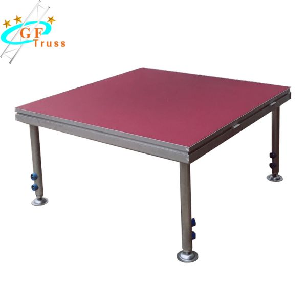 ROHS Square Adjustable 4 Legs Aluminum Stage Platform