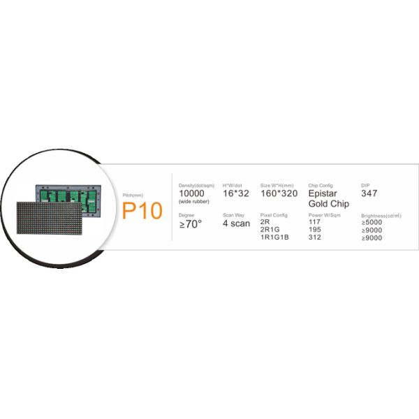 Traffic LED Modules P10 P16 P20 P25 P31.25 LED Module Traffic Led Display Module Road Shoulder Message