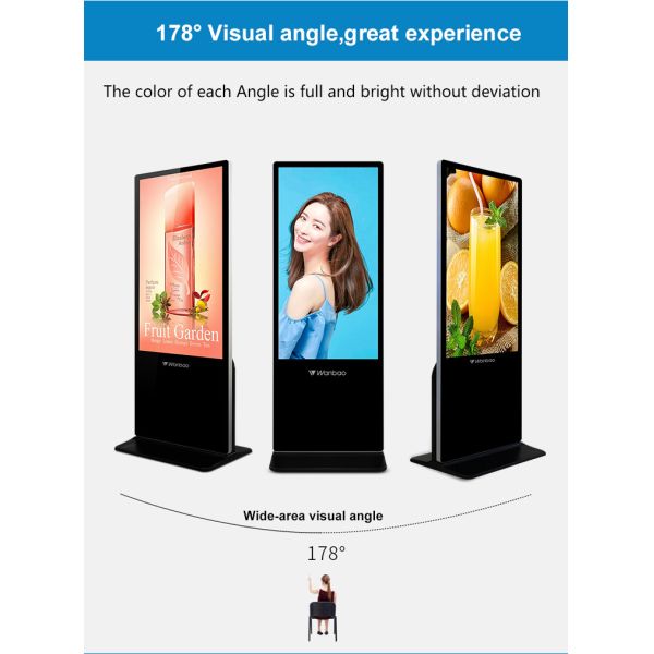 43 Inch Windows Totem Media Player Indoor Advertising Equipment Digital Signage