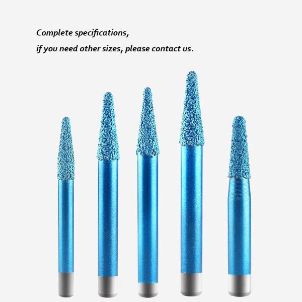 Brazed diamond carving tools blue cnc router bit sculpture carving tools