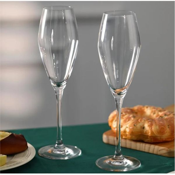 Custom Wedding Banquet 9oz Champagne Flute Glass Crystal Glassware Gift Packing