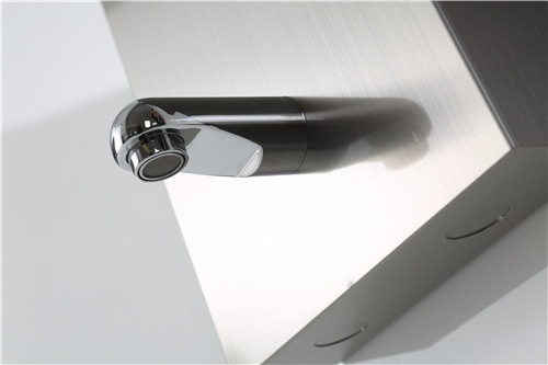 Rose Gold Shower Columns Panels Waterproof 1500*220*70mm Size With Glass Shelving