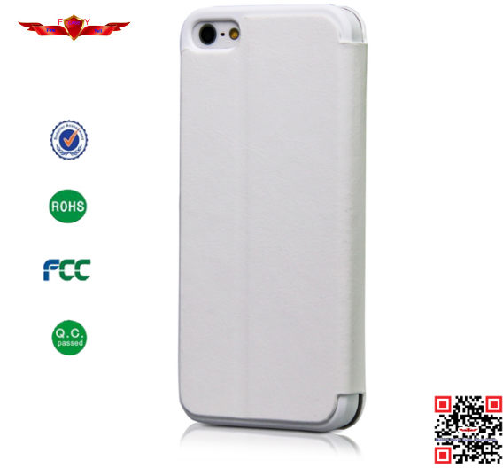 New High Quality Colorful PU Flip Case For Iphone 5S With Stander 100% Perfect Fit