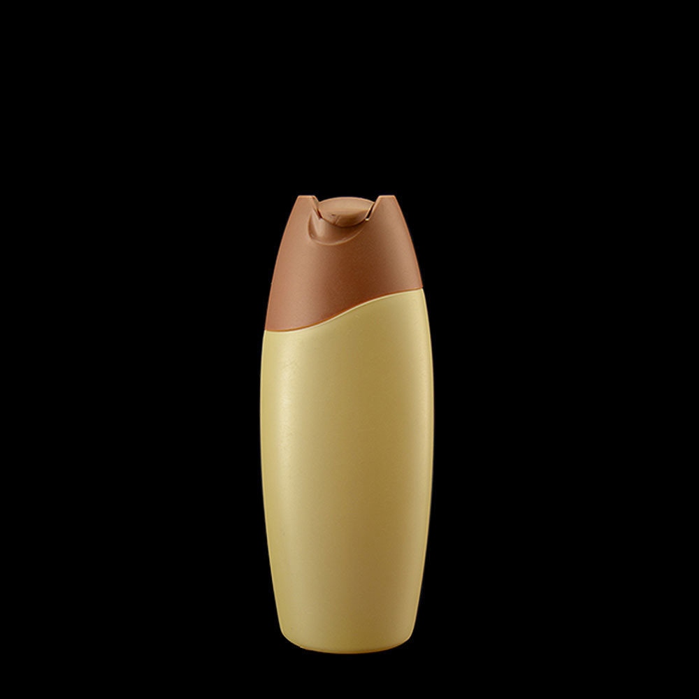 China PE 200ml Empty Plastic Bottles Yellow Bottle Shampoo And Conditioner wholesale