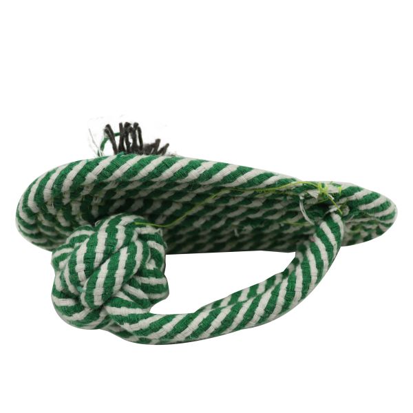 Flipping Dog Toy Set Chew Cotton Rope Flop Shape Slipper Shoe Jumping 7x16.5cm
