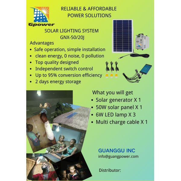 Small Scale 100W Portable Solar Panel Kit Roof Mounted
