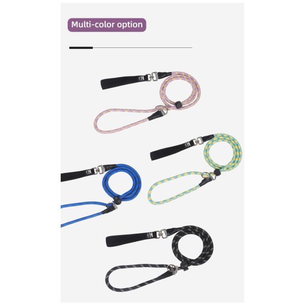 Pet Explosion-Proof P Chain Leash Dog Reflective Breathable No Hand-Tightening Integrated Dog Leash