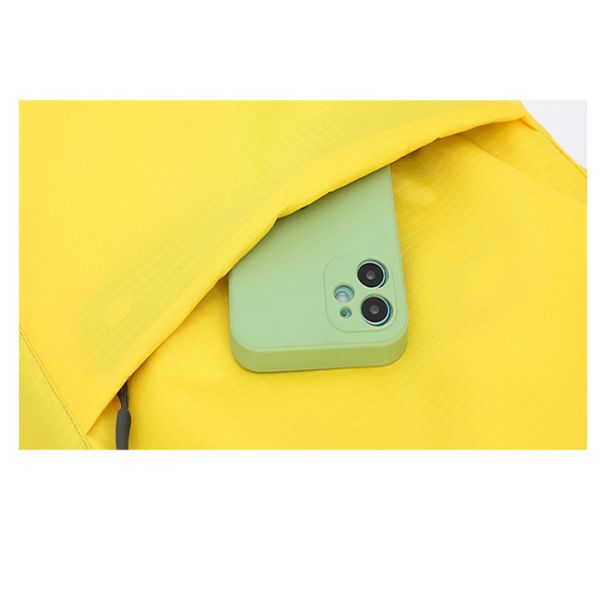 Recyclable Oxford Drawstring Gym Backpack Custom Logo With Zipper