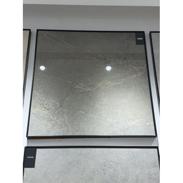 Modern Wear-Resistant Inside Floor 1mx1m Gray Polished Glazed Porcelain Tile For Kitchen and Office