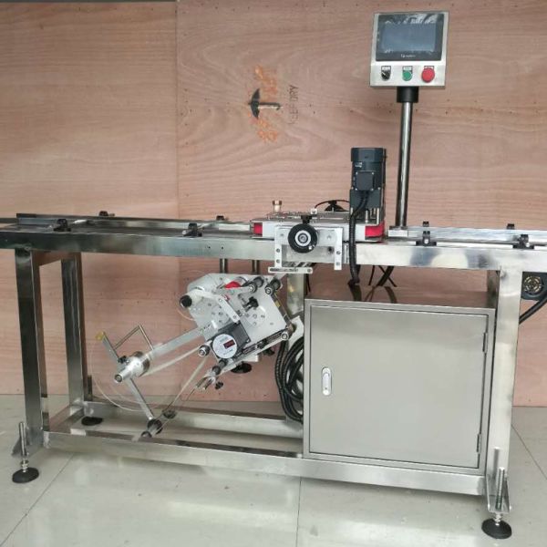 2024 Automatic Flat Label Applicator Machine For Top Bottom Labeling On Boxes And Bags