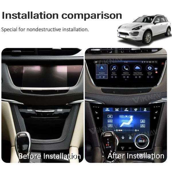 10.25 Inch Touch Screen Stereo For 2016-2023 Cadillac XT5 XT6 Navigation Multimedia Player Android Wireless Carplay