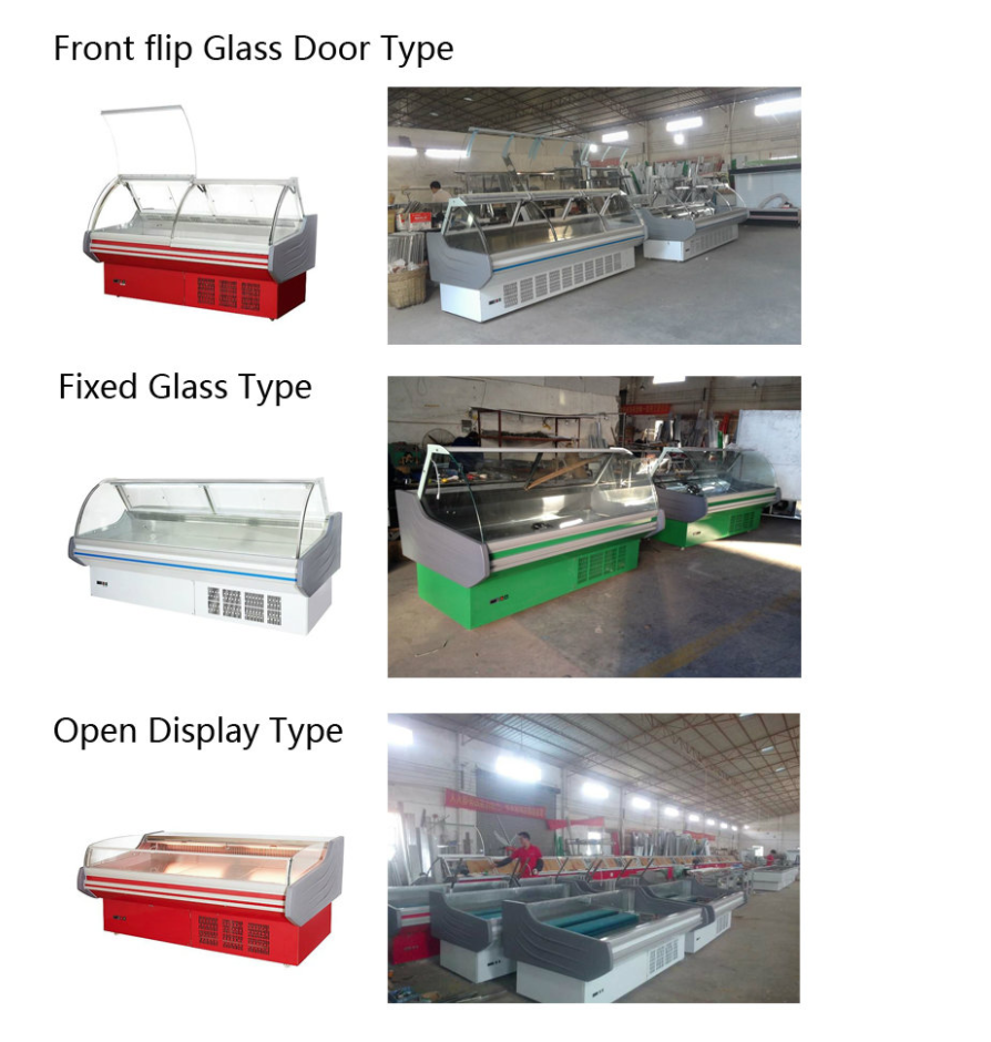 Energy Saving Deli Display Refrigerator Dynamic Cooling Type For Restaurant