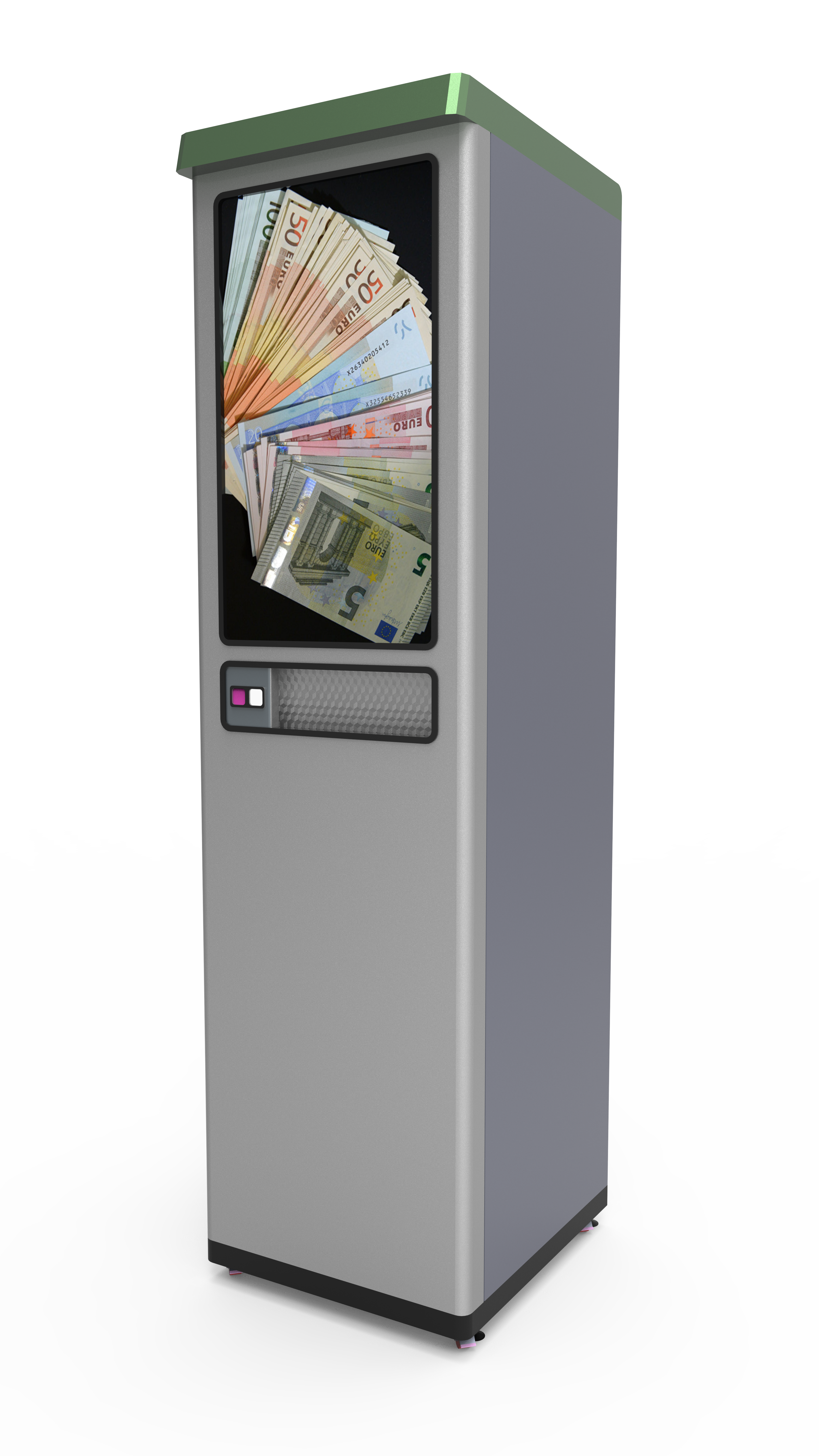 Qr Code Cash Dispenser Bank Atm Machine For Rvm Recycling Sorting Center