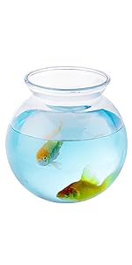 Plastic Fish Bowl 16 oz (12 Count) 4 Inch Fishbowl - Plastic Ivy Bowls - Unbreakable Vases