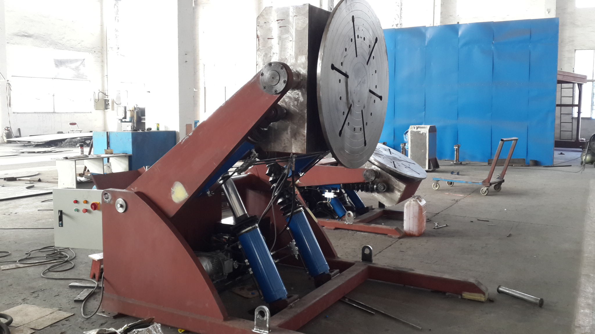 3 Ton Hydraulic Tilting 3 Axis Positioner 0 - 90 ° / 120° Tilting Angle