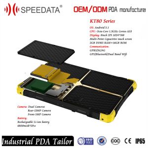 China Android Handheld PDA Barcode Scanner 13600mAh Rechargeable Li - ion Battery wholesale