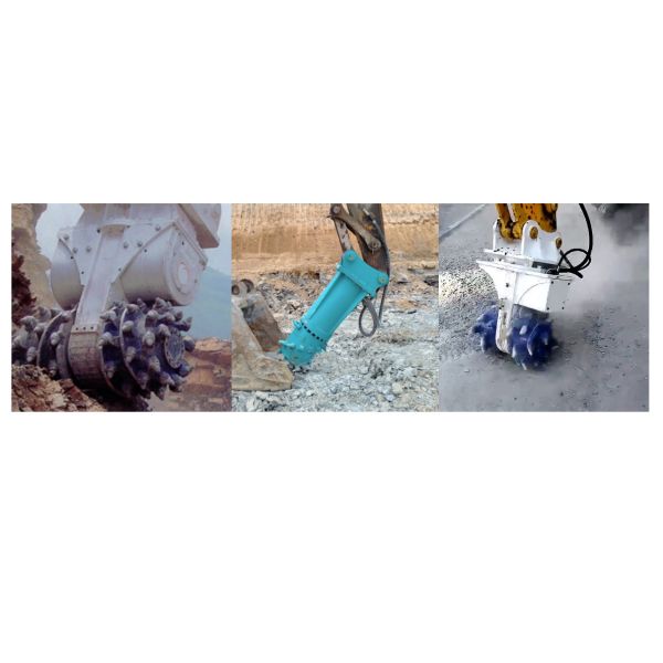 42CrMo Excavator Rotary Drum Cutter 360 Degree Drum Cutters