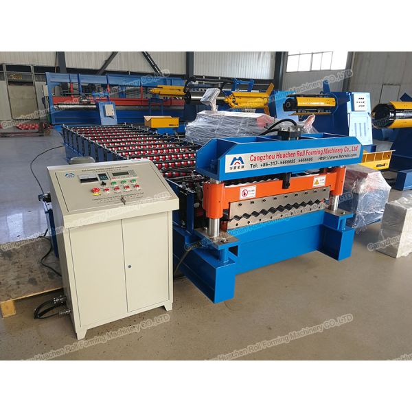 Corrugated Panel Roll Forming Machine 1000mm Coils
