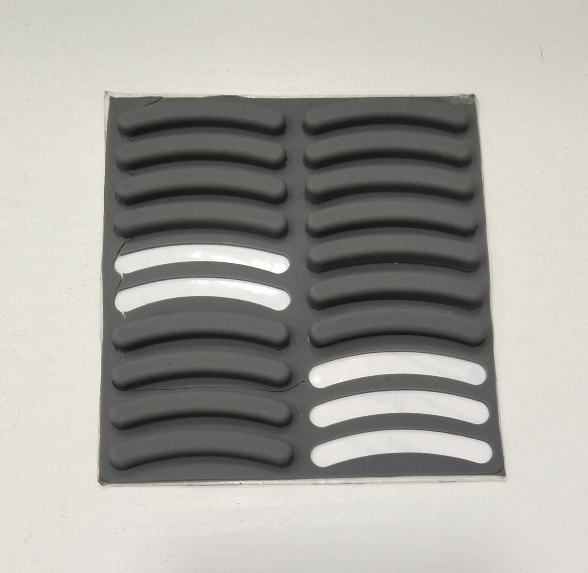 Curved Silicone Rubber Feet Pads With 3M Backing PSA Adhesive