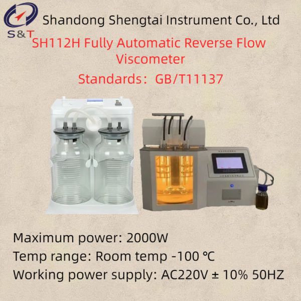Maximum Power 2000W Fully Automatic Reverse Flow Viscometer Size 450*380*550