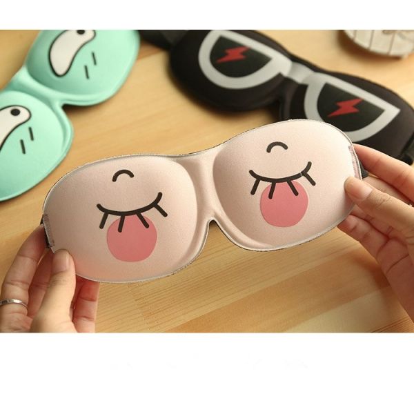 Soft 3D Memory Foam silk Sleep Eye Pillow 19*11cm Anti wrinkle