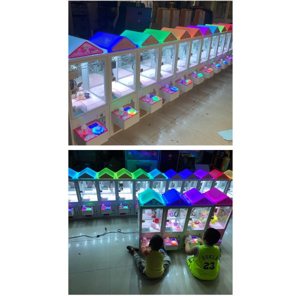 Small Claw Crane Machine Coin Operated Games Mini Plush Toy Vending Machine With Bill Acceptor