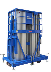 12m Quadruple Mast Elevated Aerial Work Platform 300Kg Loading