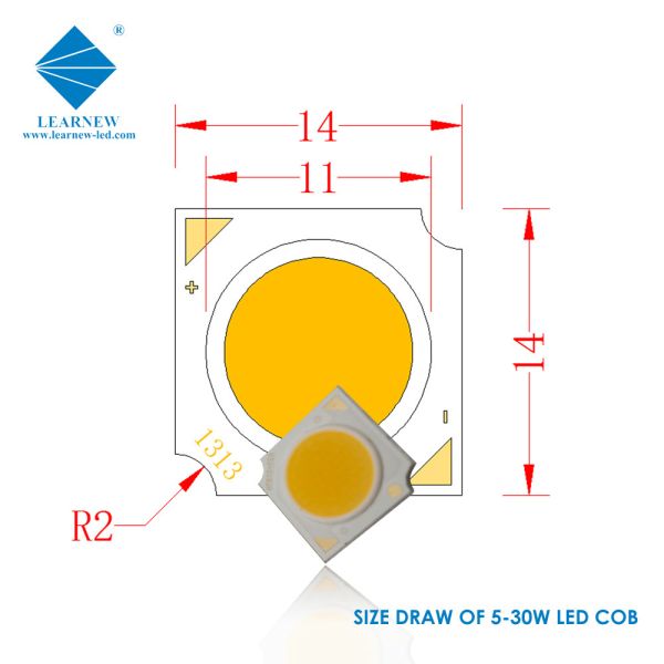 3w 5w 15w 20w COB LED Chip 2700 3000K 4000 4500K 6000 6500K For LED Car Light