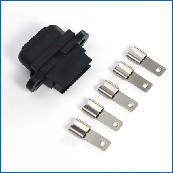 4PIN 5PIN PCB Mount Universal Molded Micro Automotive Relay Socket 40A With Crimp Terminals