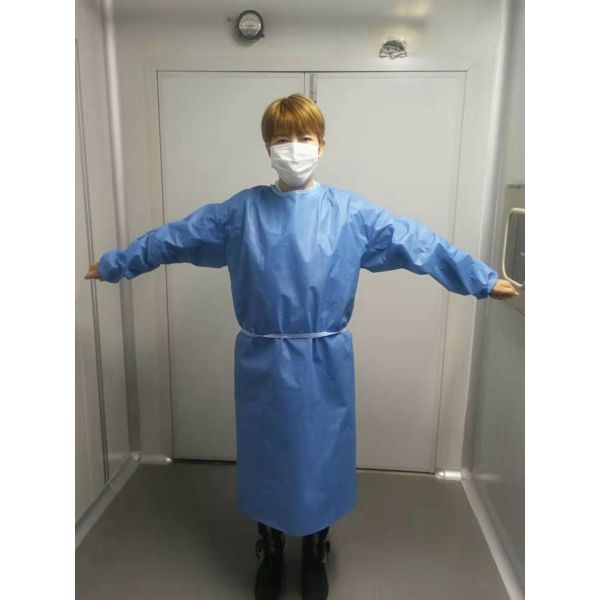 Non-woven fabrics coverall ce protective wear clothing protection suit clothing hospital disposable surgical isolation g