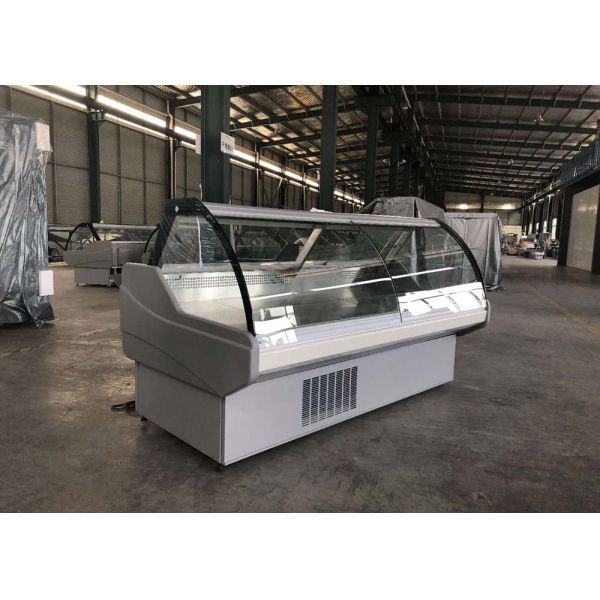 Fresh Meat Display Chiller Show Cases 1.5mts Fan Cooling