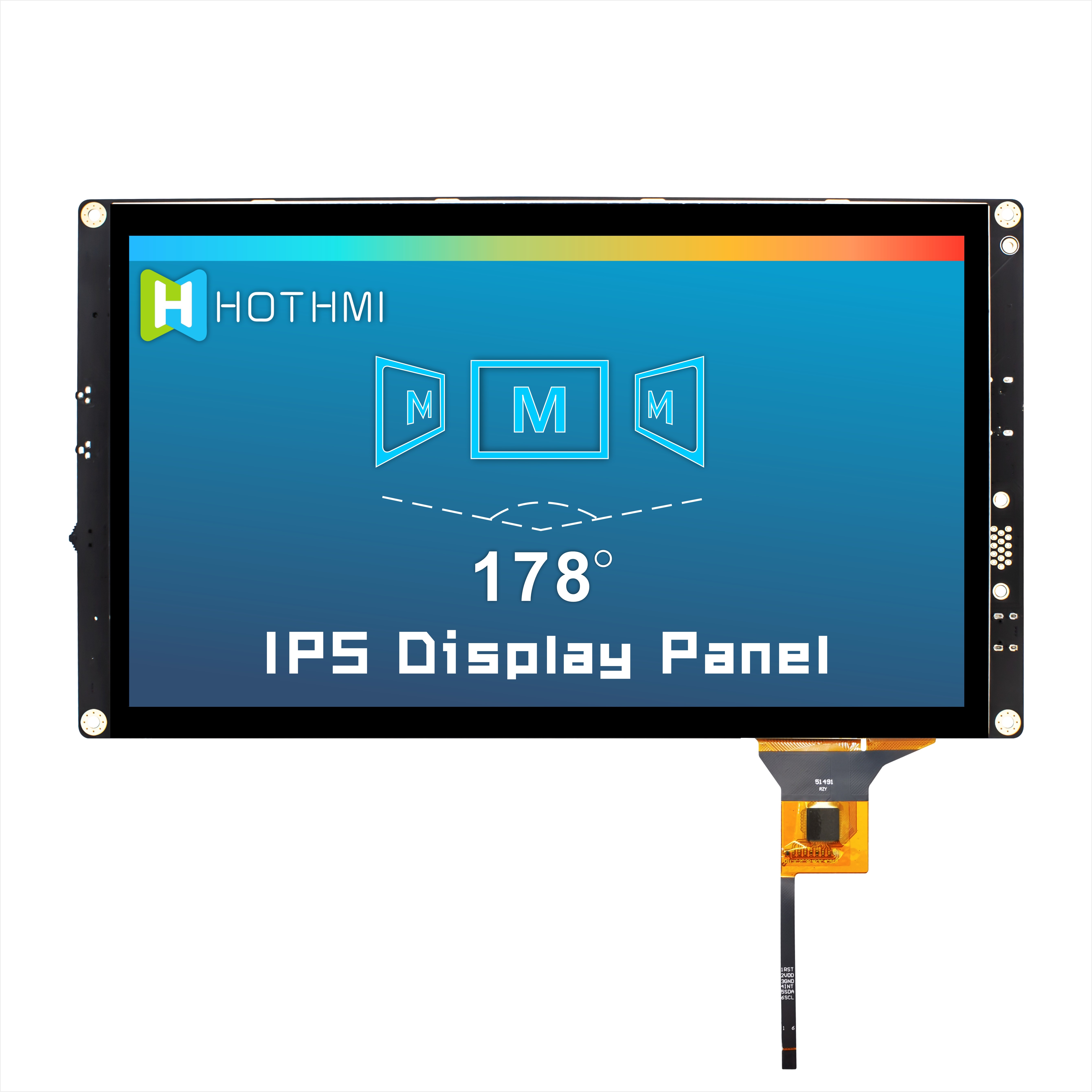 10.1 Inch Sunlight Readable TFT LCD Module | 1024x600 Rsolution Capacitive Touch
