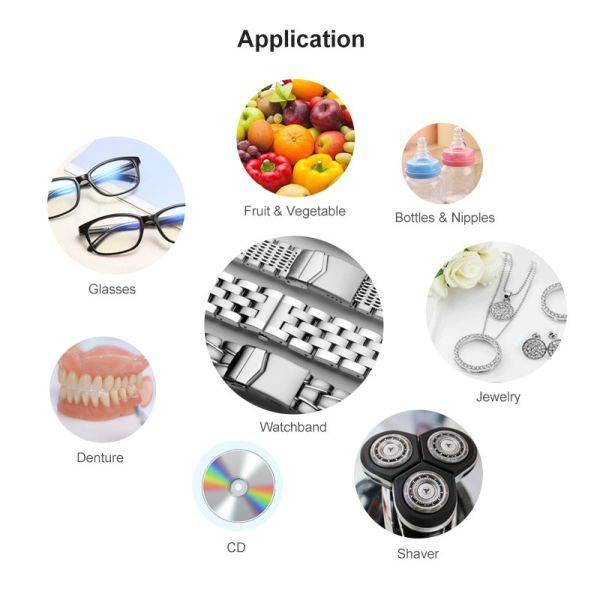 750ML 35W 40KHz Mini Ultrasonic Cleaner For CD