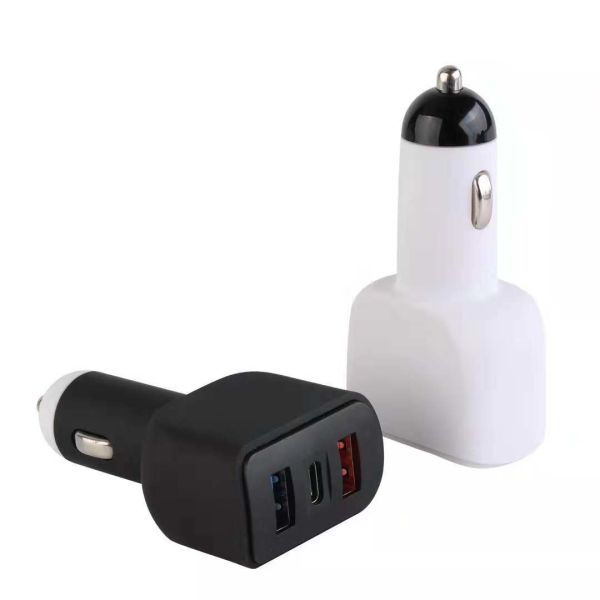 7A 3 USB CAR CHARGER QC3.0 TYPE-C+ USB Universal Compatible USB CAR CHARGER for all electronics cheap price